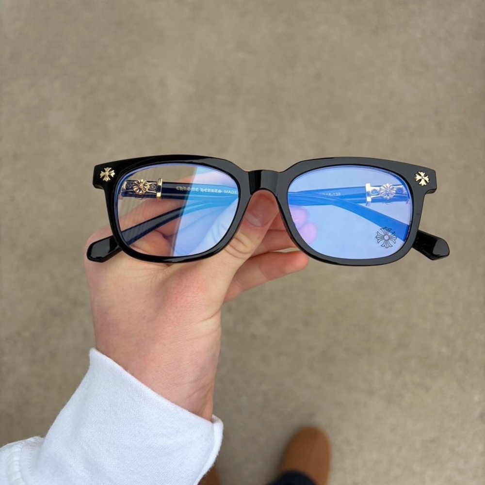 Versace Black and Blue Women's Glasses